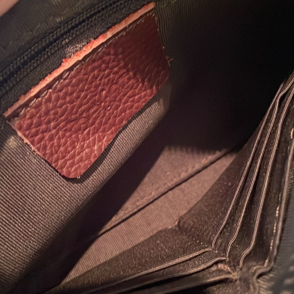 Befen Brown Italian Leather Wristlet Pouch - Picture 5 of 10